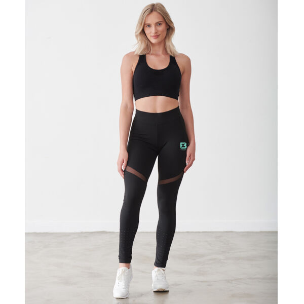 Blue Zone Fitness - Ladies Panelled Leggings Thumbnail